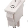 KCD1-110 (MRS-101-5) Выключатель узкий клавишный mini 21x9,5mm 2pin OFF-ON 6A 250V Белый