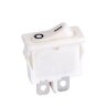 KCD1-110 (MRS-101-5) Выключатель узкий клавишный mini 21x9,5mm 2pin OFF-ON 6A 250V Белый