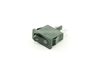 KCD1-110 (MRS-101-5) Выключатель узкий клавишный mini 21x9,5mm 2pin OFF-ON 6A 250V Черный