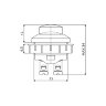07-002 Кнопка пластиковая без фиксации D=25мм