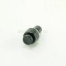 DS-451 (PBS-20В) Кнопка с пластиковым корпусом круглая Ø10мм без фиксации 2pin OFF-(ON)  крепится гайкой снизу 1A 250V Черная