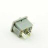 KCD1-101-C3-GR/2P (MRS-101) Выключатель клавишный прямоугольный 21х15мм 2pin OFF-ON 6A 250V Серый