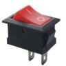 KCD1-101-C3-R/2P (MRS-101) Выключатель клавишный прямоугольный 21х15мм 2pin OFF-ON 6A 250V Красный