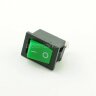 KCD1-101-C3-G/2P (MRS-101) Выключатель клавишный прямоугольный 21х15мм 2pin OFF-ON 6A 250V Зеленый