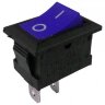 KCD1-101-C3-BL/2P (MRS-101) Выключатель клавишный прямоугольный 21х15мм 2pin OFF-ON 6A 250V Синий