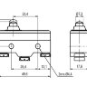 Z-15GD-B (LXW5-11D1) Концевой макси переключатель с большой низкой кнопкой 3pin C-NO-NC под винты 15A 250V
