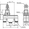 Z-15GQ21-B (LXW5-11Q-2) Концевой макси переключатель с роликом поперек 3pin C-NO-NC под винты 15A 250V