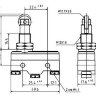 Z-15GQ22-B (LXW5-11Q1) Концевой макси переключатель с роликом вдоль 3pin C-NO-NC под винты 15A 250V