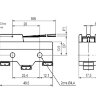 Z-15GW-B Концевой макси переключатель с длинным рычагом (планкой) 3pin C-NO-NC под винты 15A 250V