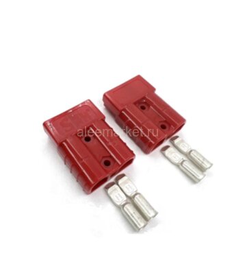 SB50A600V (SJ992G1) Силовой разъем (  Anderson ) на 2pin (разъем подключения аккумуляторных батарей) (AWG10-12) цена за пару Китай Красный 