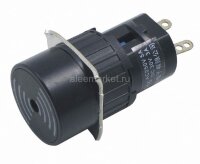 A16-U Зуммер 12V круглый c посадкой Ø16мм 2pin (+, -)