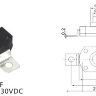 LG-15 (PBS-09) Микровыключатель для фонариков 12х12мм 2pin с фиксацией OFF-ON 0.5A 250V 