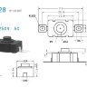 KAN-28 (PBS-01A) Микровыключатель для фонариков 18х12мм 2pin с фиксацией OFF-ON 1.5A 250V 