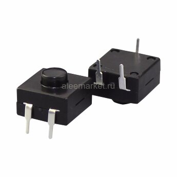PBS-07 Микровыключатель для фонариков 12х12мм 3pin с фиксацией OFF-ON-ON 0.5A 250V 