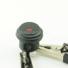ASW-29D Кнопка круглая влагозащищенная IP-65 c фиксацией OFF-ON 3 pin крепится на защелках с подсветкой светодиод 12V Красный