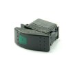 YJ-PD-2A Выключатель на три положения ON-OFF-ON с фиксацией 7pin 2группы с двойной подсветкой  Зеленый 12V 20A/24V 10А