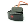 YJ-PD-2B Выключатель на три положения (ON)-OFF-(ON) без фиксации 7pin 2группы с двойной подсветкой Красный 12V 20A/24V 10А