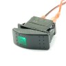 YJ-PD-1В Выключатель на два положения OFF-(ON) без фиксации 3pin 1группа с подсветкой Зеленый 12V 20A/24V 10А