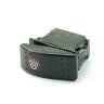 YJ-PD-J8 Выключатель на два положения OFF-ON с фиксацией 5pin 2группы с двойной подсветкой (рисунок Фара) Красный 12V 20A/24V 10А