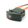 YJ-PD-J8 Выключатель на два положения OFF-ON с фиксацией 5pin 2группы с двойной подсветкой (рисунок Фара) Красный 12V 20A/24V 10А