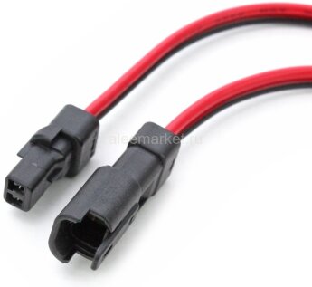 Mizu P25 52213-0211\52266-0211 Разъем герметичный Mini с проводом 0,5мм² на 2 контакта цена за комплект (датчик парковки) 