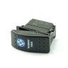 YJ-PD-J65 Выключатель на два положения OFF-ON с фиксацией 5pin 2группы с двойной подсветкой (рисунок Вентилятор) Синий 12V 20A/24V 10А