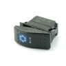 YJ-PD-J40 Выключатель на два положения OFF-ON с фиксацией 5pin 2группы с двойной подсветкой (рисунок Кондиционер) Синий 12V 20A/24V 10А 