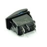 YJ-PD-J40 Выключатель на два положения OFF-ON с фиксацией 5pin 2группы с двойной подсветкой (рисунок Кондиционер) Синий 12V 20A/24V 10А 