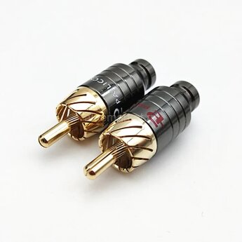 RCA Gold Pailiccs Штекер "тюльпан" металлический корпус 