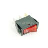 KCD3-102N (791) Выключатель клавишный прямоугольный 33х10мм 3pin OFF-ON 16A 250V под клемму 6.3мм c подсветкой Красный
