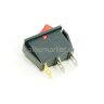 KCD3-102N (791) Выключатель клавишный прямоугольный 33х10мм 3pin OFF-ON 16A 250V под клемму 6.3мм c подсветкой Красный