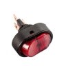 ASW-20D-3 Выключатель овальный 2положения 3pin 1группа OFF-ON (крепится гайкой) с подсветкой Красный 12V 20A