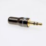 3.5 Stereo Gold Pailiccs Штекер 3.5мм 3pin стерео металлический корпус
