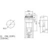 PBS-3С (DS-315) Кнопка с металлическим корпусом круглая мини Ø10мм без фиксации Размыкание 2pin ON-(OFF)  крепится гайкой сверху 0.5A 250V Зеленая