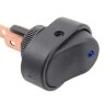 ASW-20D Выключатель овальный 2положения 3pin 1группа OFF-ON (крепится гайкой) с подсветкой светодиод Синий 12V 30A