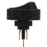ASW-20D Выключатель овальный 2положения 3pin 1группа OFF-ON (крепится гайкой) с подсветкой светодиод Синий 12V 30A