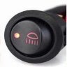 Выключатель круглый 3pin ON-OFF с двойной подсветкой светодиод рисунок Фара 12V 20А Красный производство Китай