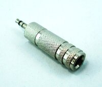 3.5/6.5 Stereo Переходник 3.5мм на 6.5мм 3pin стерео металлический корпус
