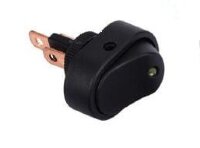 ASW-20D Выключатель овальный 2положения 3pin 1группа OFF-ON (крепится гайкой) с подсветкой светодиод Белый 12V 30A