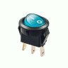 SMRS-101N2-2 Выключатель малый круглый 3pin ON-OFF с подсветкой 12V Синий