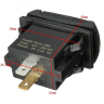 №30  Гнездо на 2-а USB 5V 4.2A  2.1А+2.1А с Вольтметром  Зеленый прямоугольное
