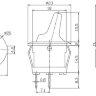 MIRS-101-9H Выключатель круглый тумблерного типа 3pin ON-OFF с подсветкой 12V Синий