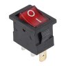 MIRS-101-2 Выключатель квадратный 21х15мм 3pin ON-OFF с подсветкой 12V Красный