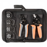 KIT-SN-2549-PRO Инструмент обжимной профессиональный для опрессовки клемм со сменными губками (набор) + инструмент для зачистки провода
