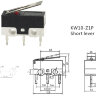 KW10-Z1P Концевой микропереключатель с рычагом (планкой) 3pin C-NO-NC 1A 125V