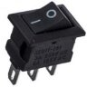 KCD5-101-B/3P (SMRS-102-1) Выключатель клавишный малый перекидной 15x10,5mm 3pin ON-ON 220V 3A Черный