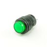 R16-504ВD Кнопка круглая Ø16мм 4pin без фиксации OFF-(ON) крепится гайкой с подсветкой 3V светодиод Зеленый