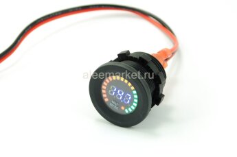 №39 (YJ-DS4012) Автомобильный вольтметр 12V врезной