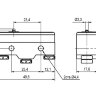 Z-15G-B (LXW5-11Z) Концевой макси переключатель с маленькой низкой кнопкой 3pin C-NO-NC под винты 15A 250V